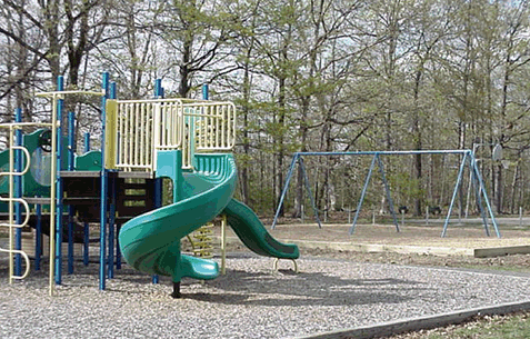 Playground Equipment with New Swingset