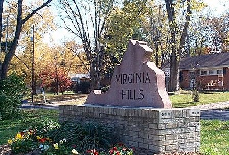 Virginia Hills Sign on Telegraph Road